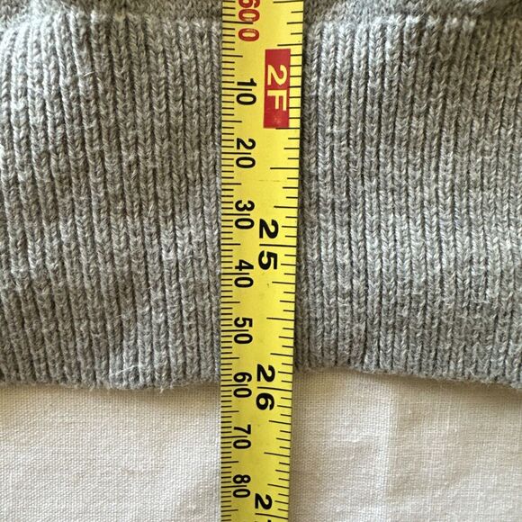 L.L. Bean Men's Medium Cotton/Cashmere‎ V-Neck Pullover Sweater Gray Regular - Picture 4 of 5